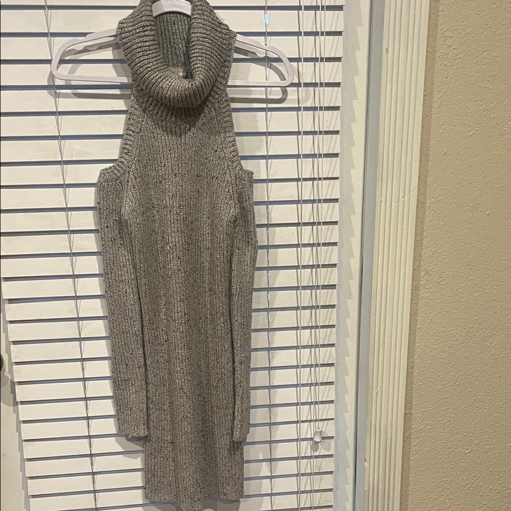 ILLA ILLA Charcoal Cowl Neck Sweater Dress